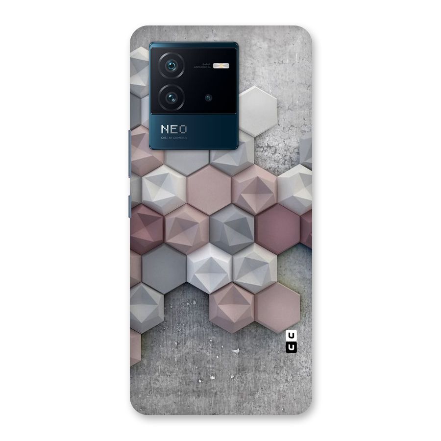 Cute Hexagonal Pattern Back Case for Vivo iQOO Neo 6 5G