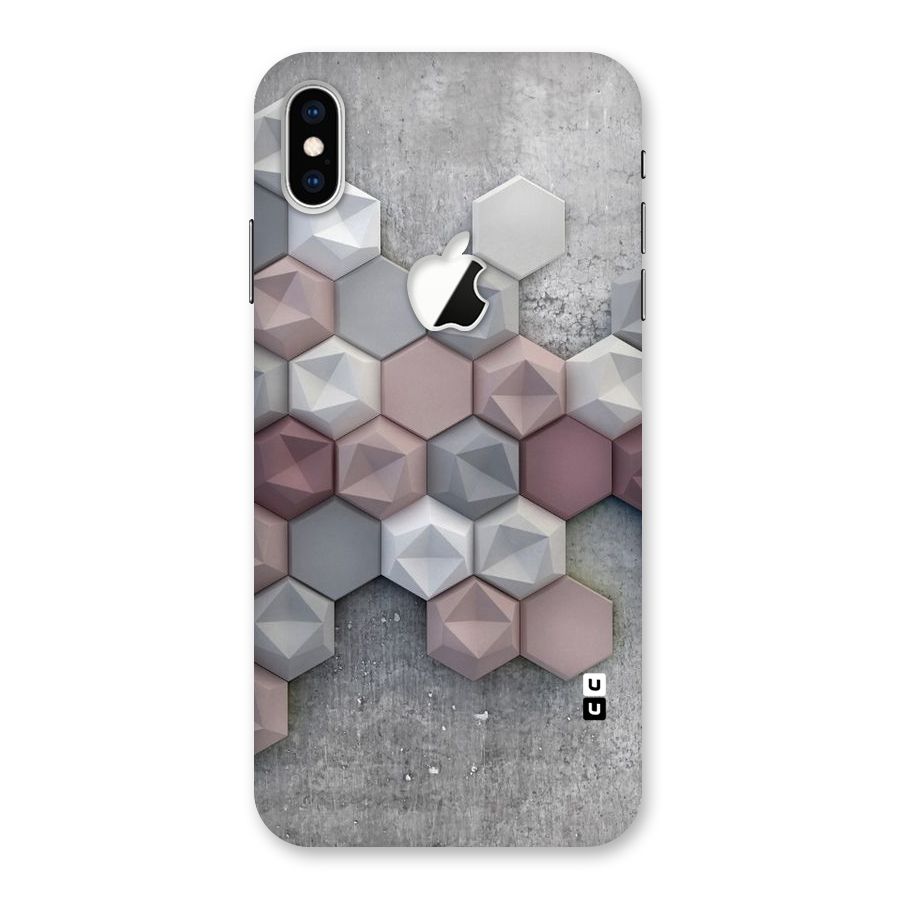 Cute Hexagonal Pattern Back Case for iPhone XS Max Apple Cut