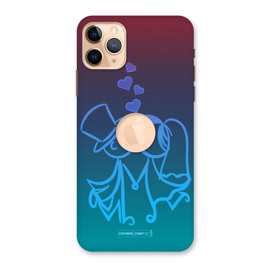 Cute Love Back Case for iPhone 11 Pro Max Logo Cut