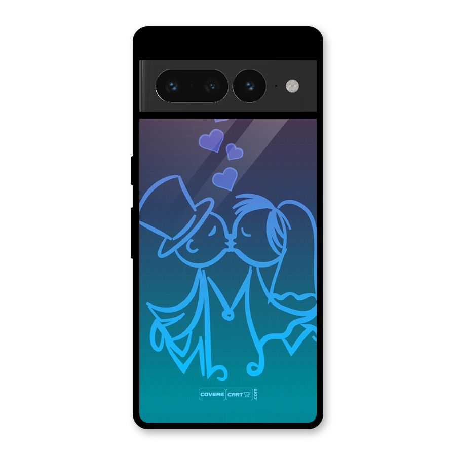 Cute Love Glass Back Case for Google Pixel 7 Pro