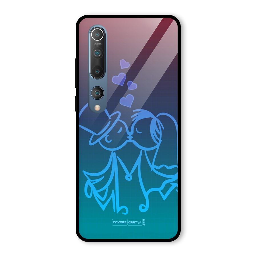 Cute Love Glass Back Case for Mi 10