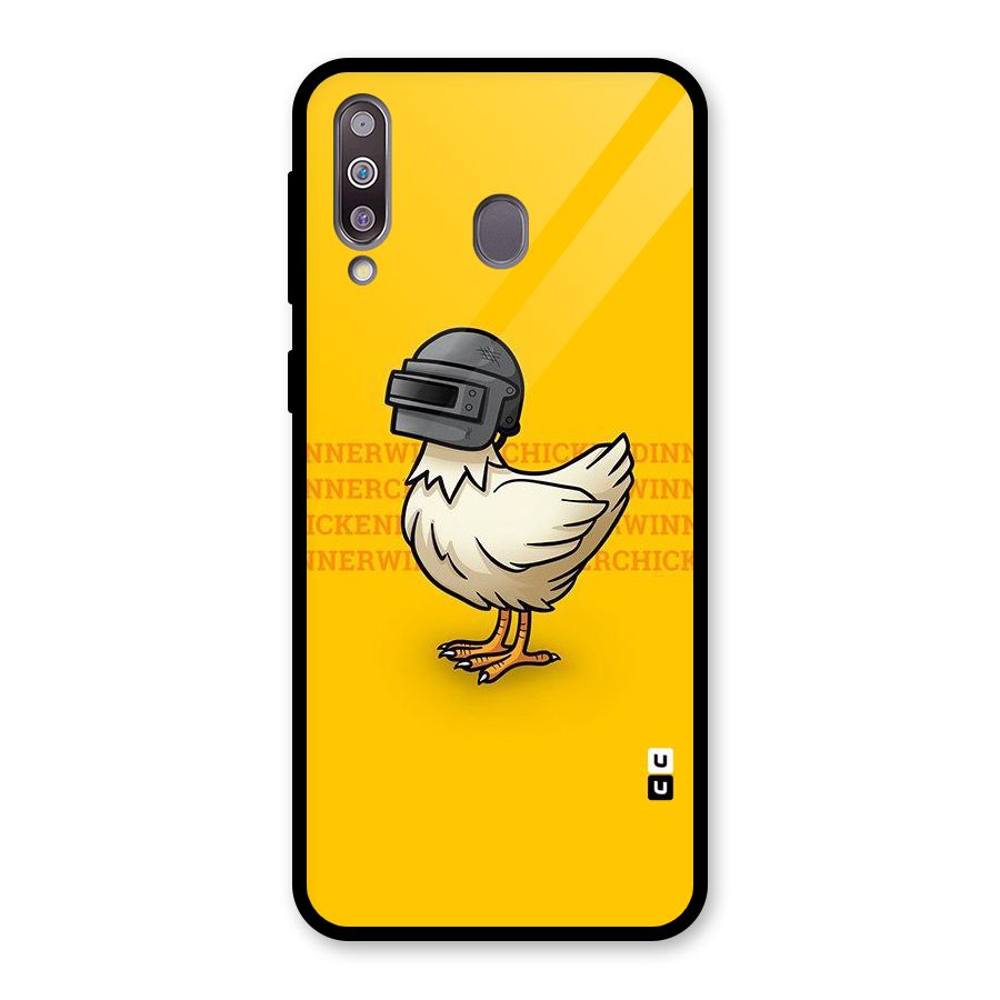 Cute Mask Glass Back Case for Galaxy M30