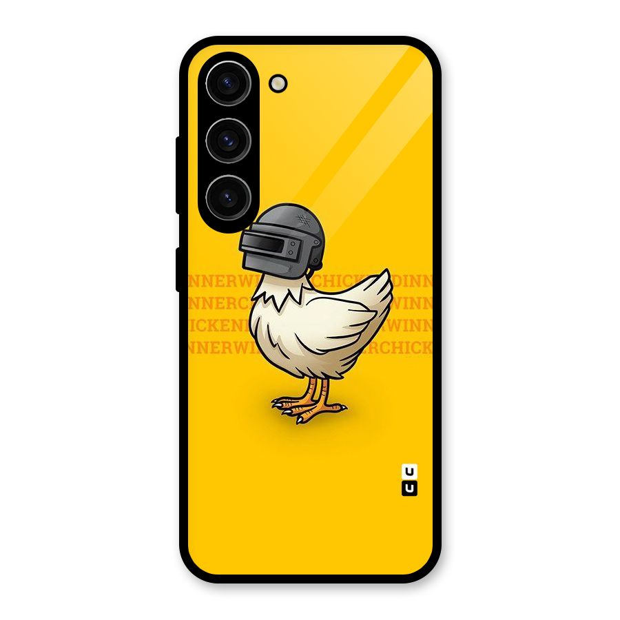 Cute Mask Glass Back Case for Galaxy S23