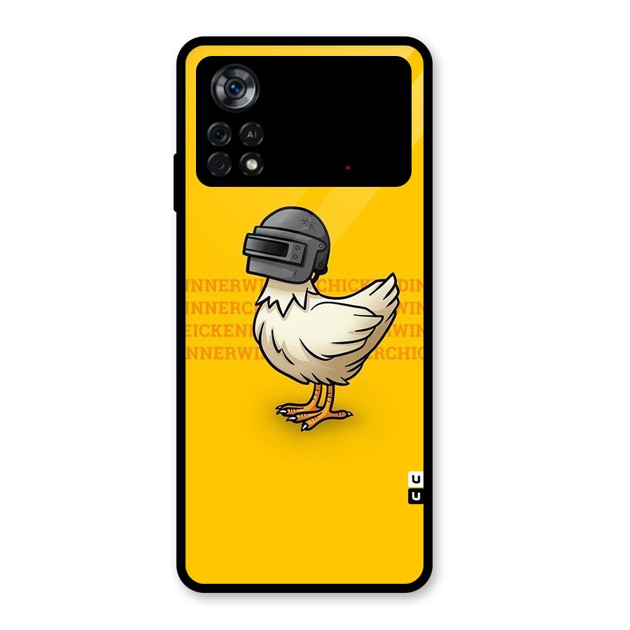 Cute Mask Glass Back Case for Poco X4 Pro 5G