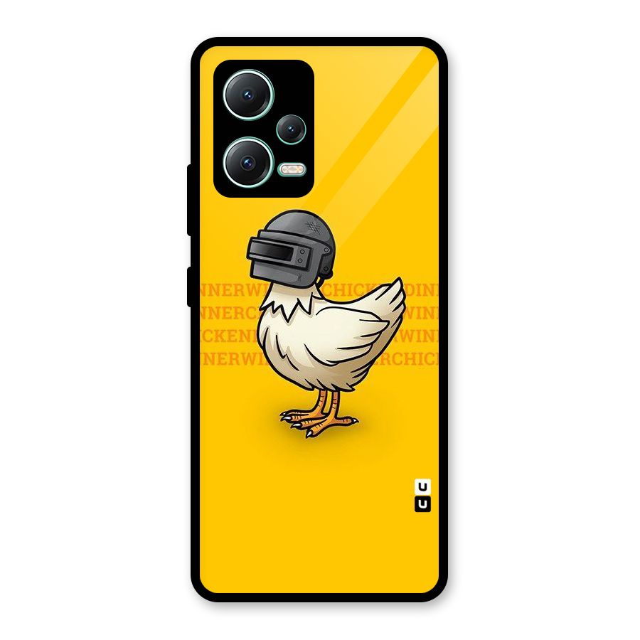 Cute Mask Glass Back Case for Redmi Note 12 5G