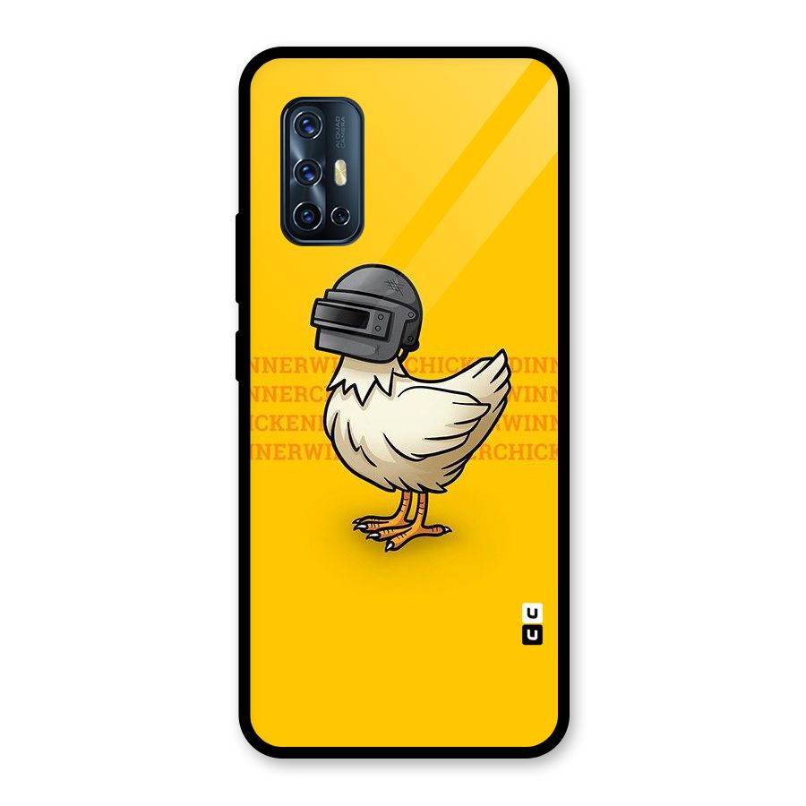 Cute Mask Glass Back Case for Vivo V17