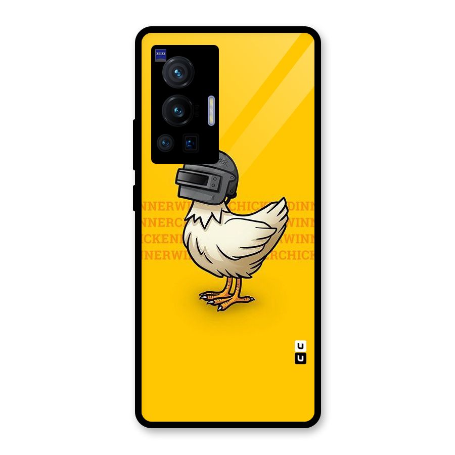Cute Mask Glass Back Case for Vivo X70 Pro