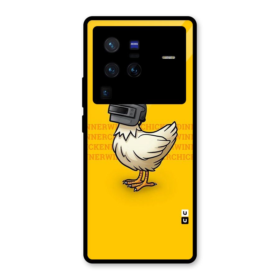 Cute Mask Glass Back Case for Vivo X80 Pro