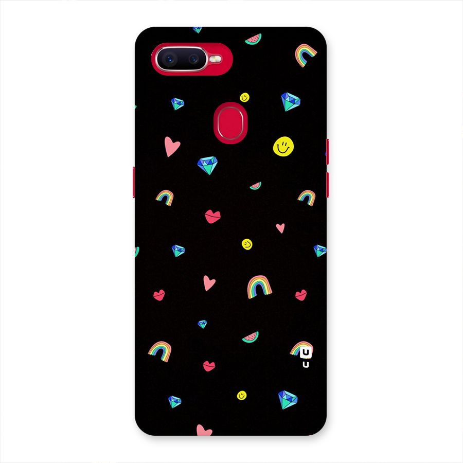 Cute Multicolor Shapes Back Case for Oppo F9 Pro