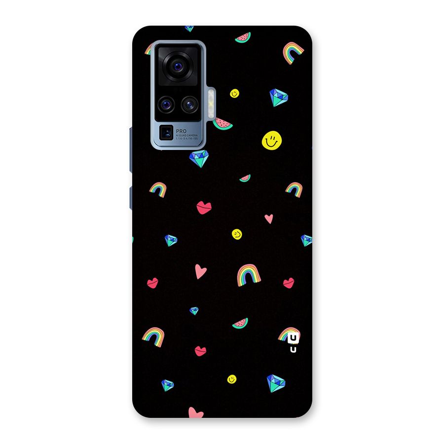 Cute Multicolor Shapes Back Case for Vivo X50 Pro