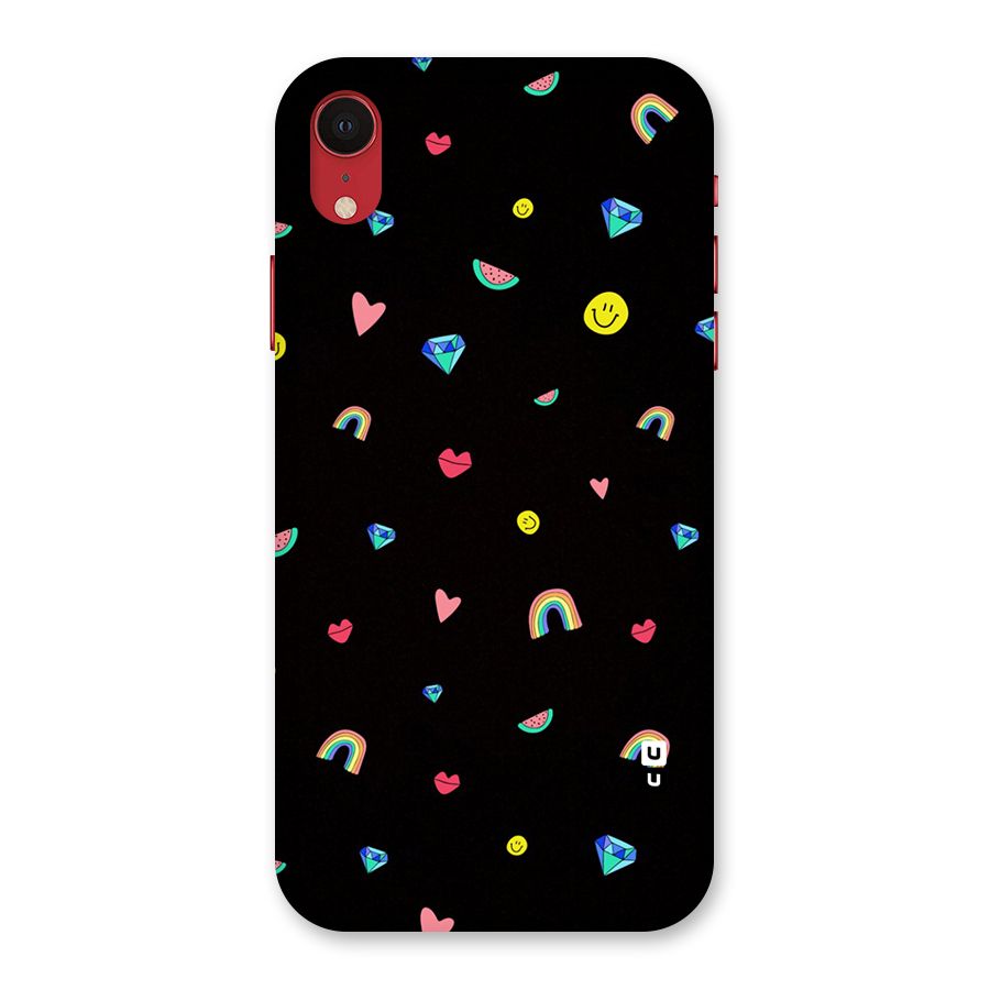 Cute Multicolor Shapes Back Case for iPhone XR