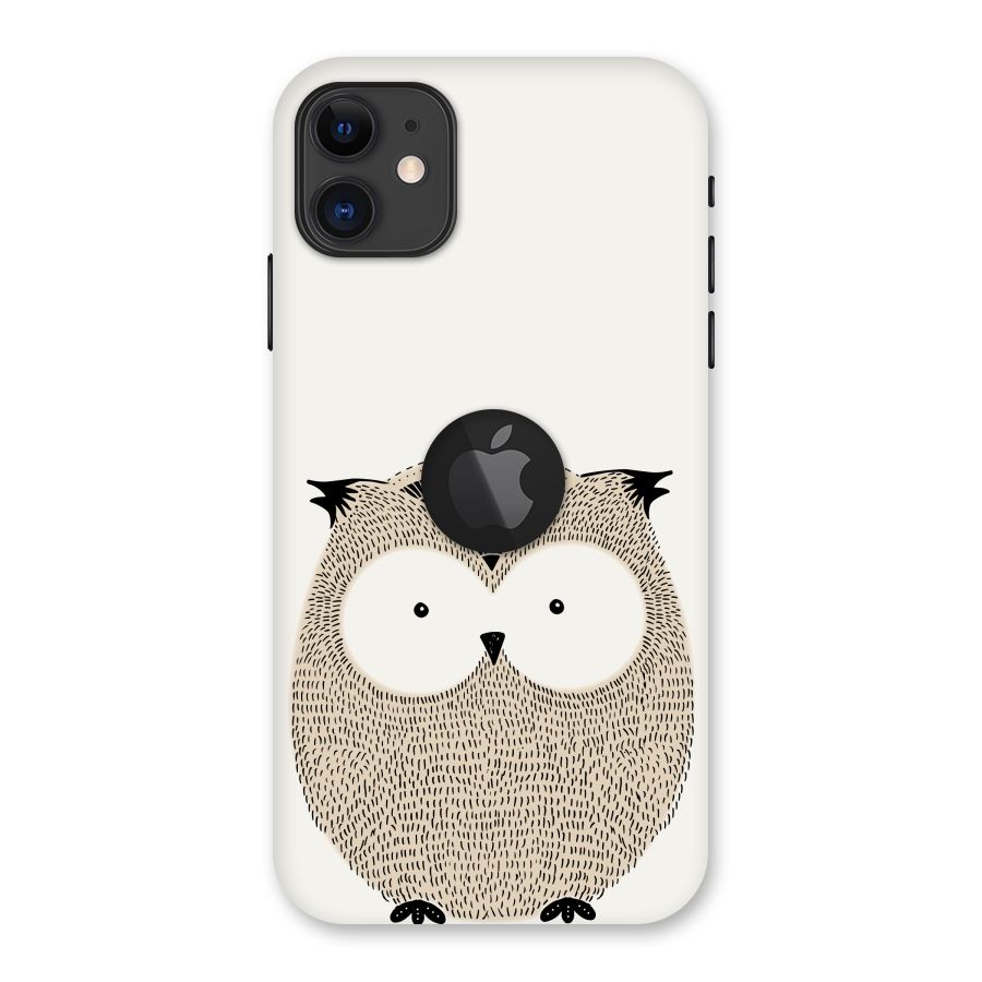 Cute Owl Back Case for iPhone 11 Logo Cut