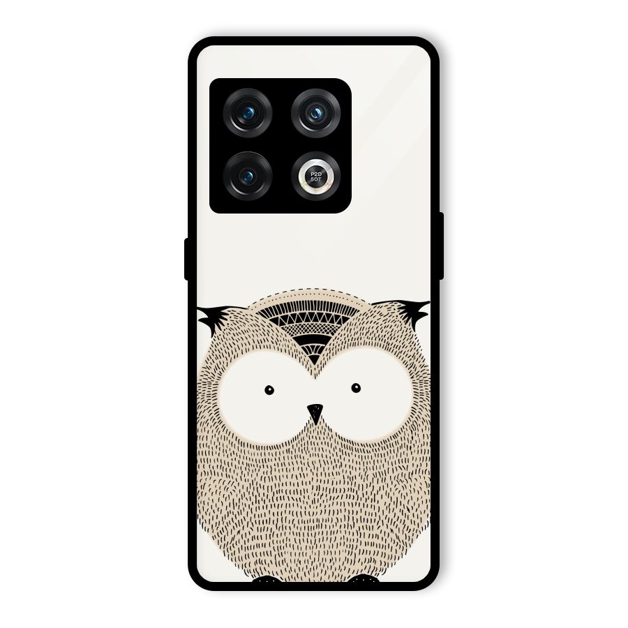 Cute Owl Glass Back Case for OnePlus 10 Pro 5G
