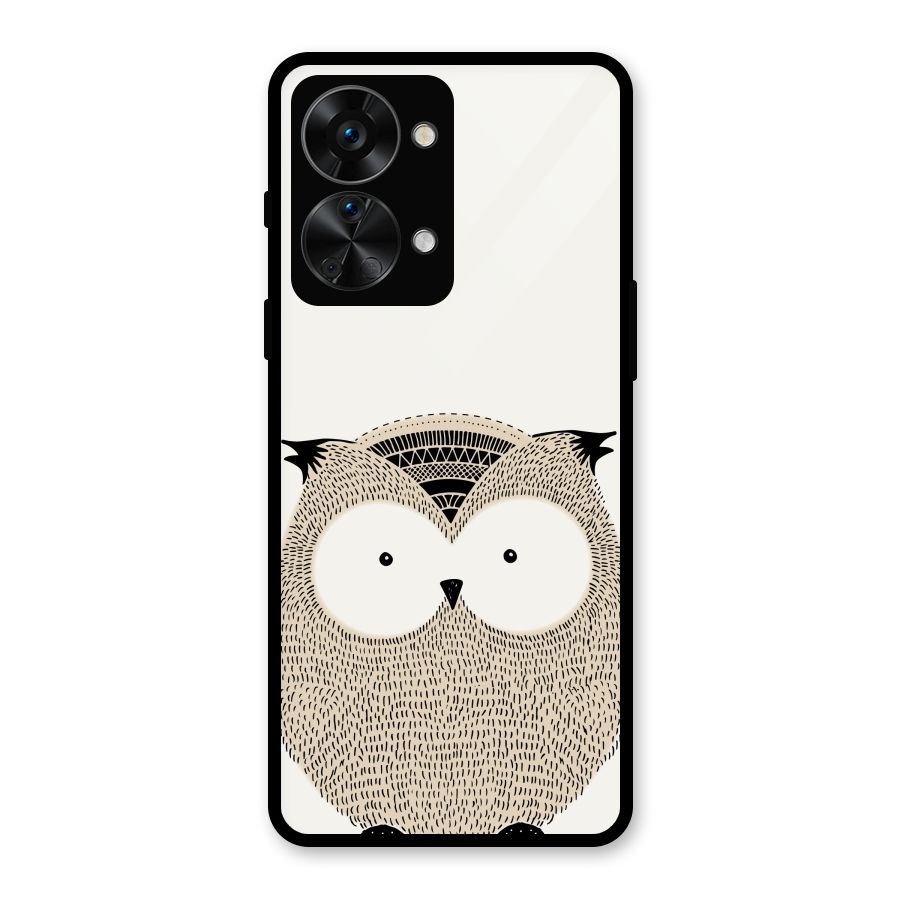 Cute Owl Glass Back Case for OnePlus Nord 2T