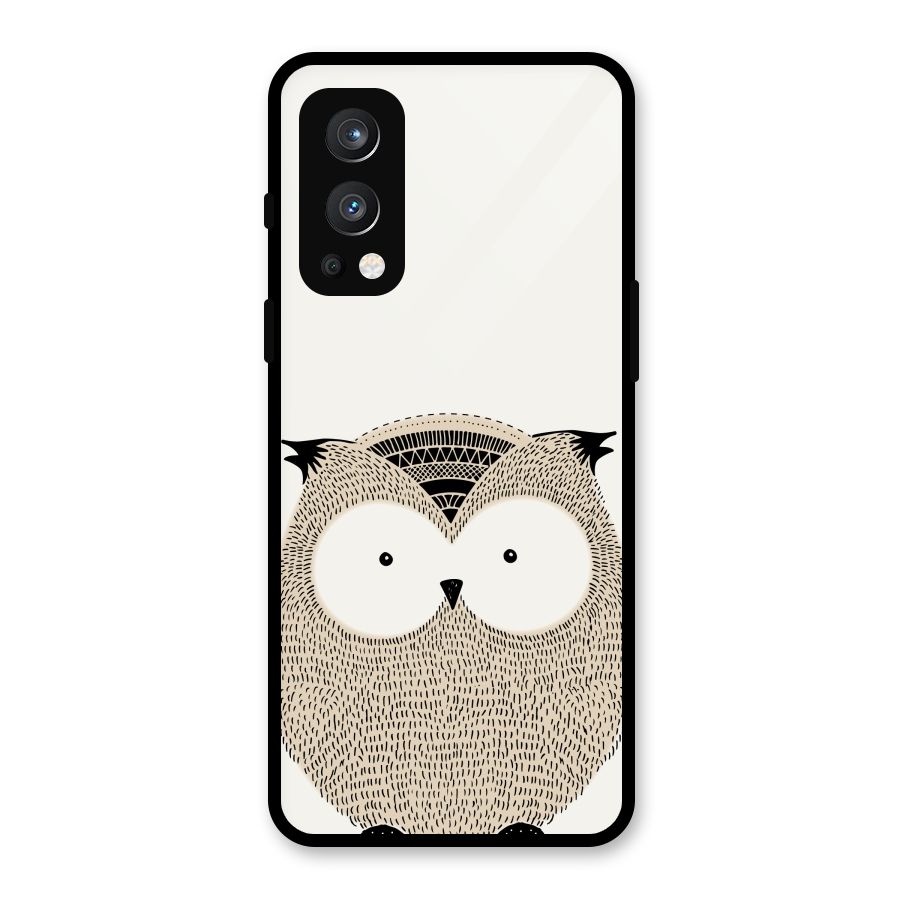 Cute Owl Glass Back Case for OnePlus Nord 2 5G