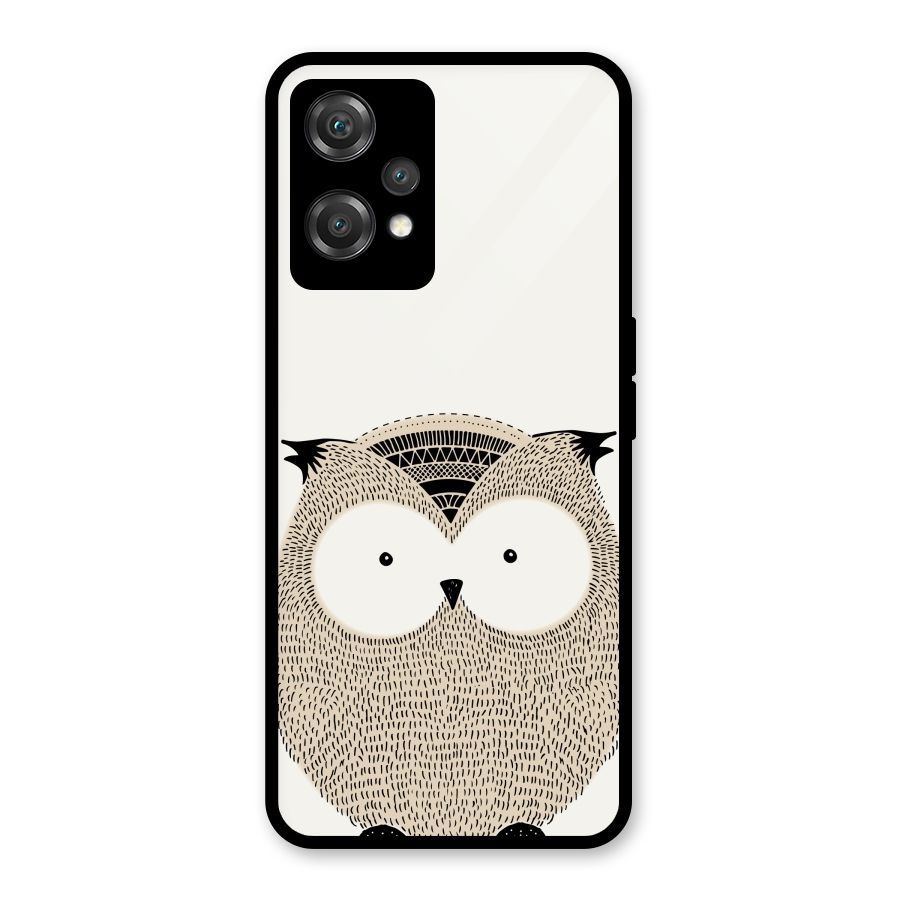 Cute Owl Glass Back Case for OnePlus Nord CE 2 Lite 5G