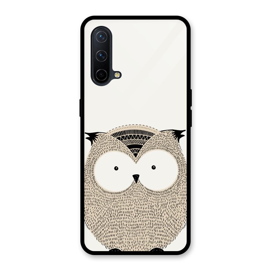 Cute Owl Glass Back Case for OnePlus Nord CE 5G