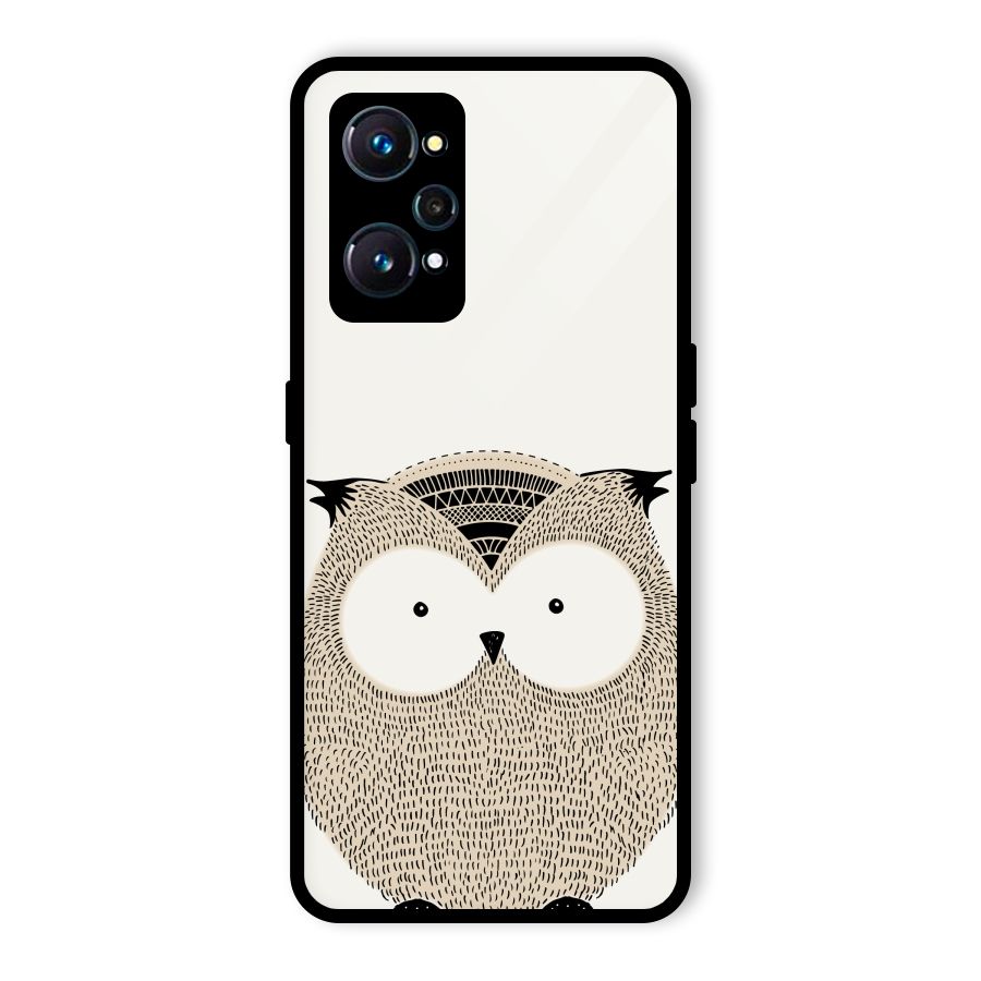 Cute Owl Glass Back Case for Realme GT 2