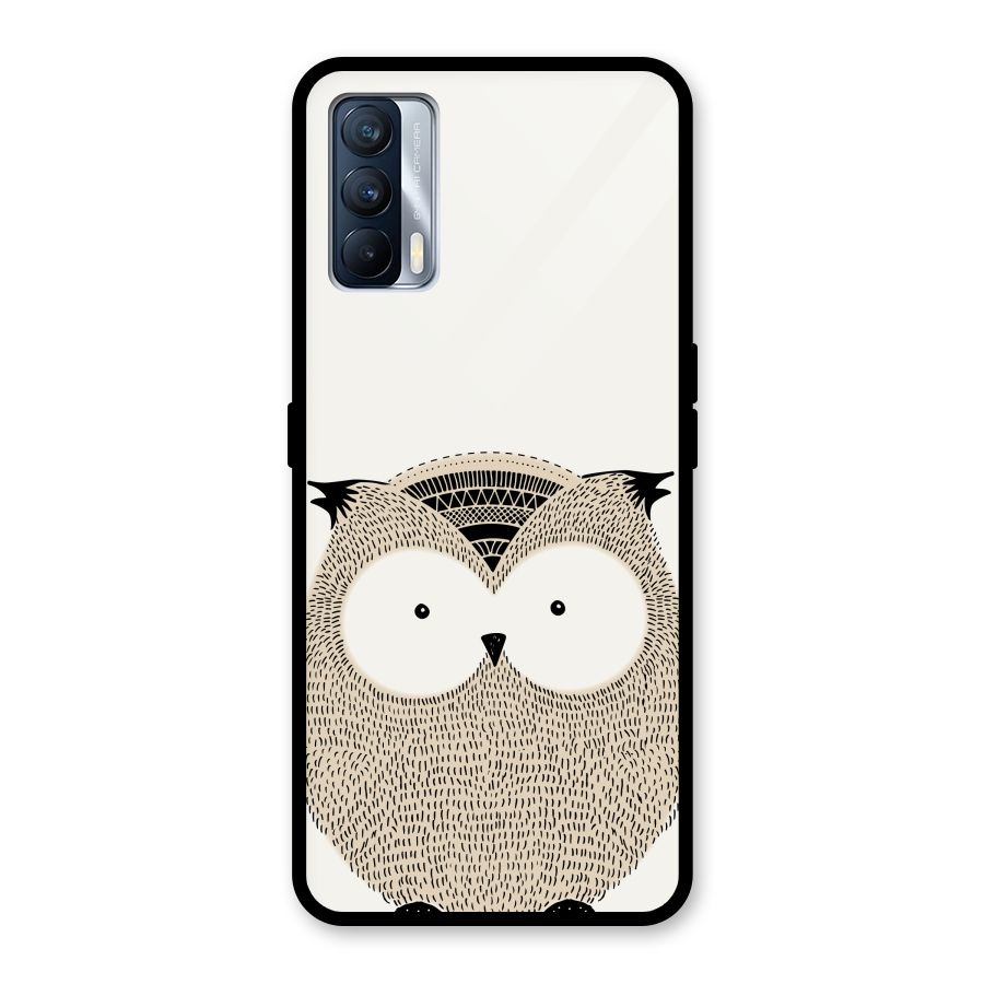 Cute Owl Glass Back Case for Realme X7