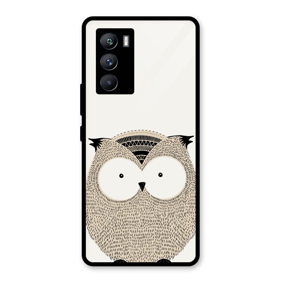 Cute Owl Glass Back Case for Vivo iQOO 9 SE