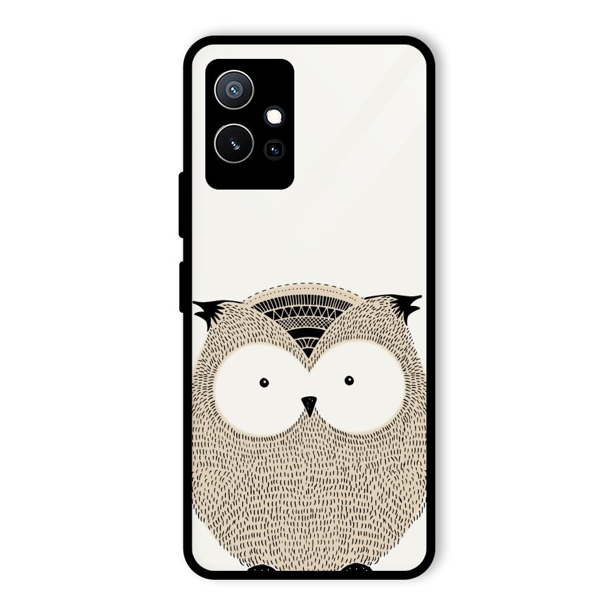 Cute Owl Glass Back Case for Vivo iQOO Z6