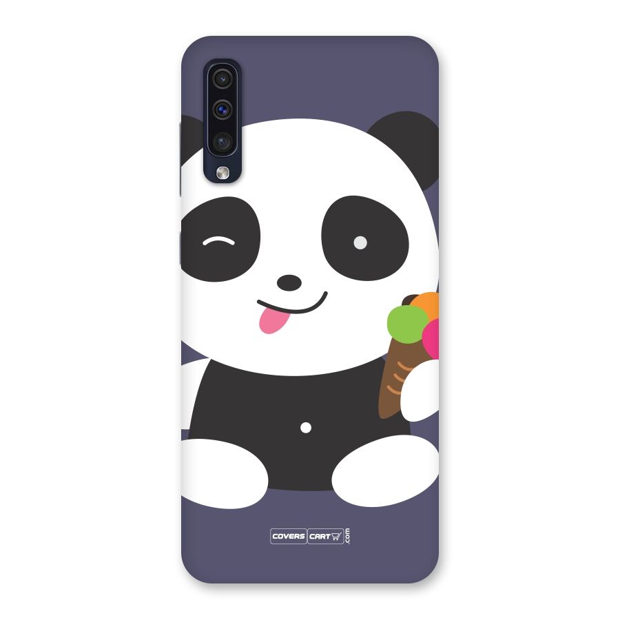 Cute Panda Blue Back Case for Galaxy A50s
