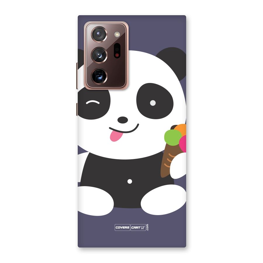 Cute Panda Blue Back Case for Galaxy Note 20 Ultra