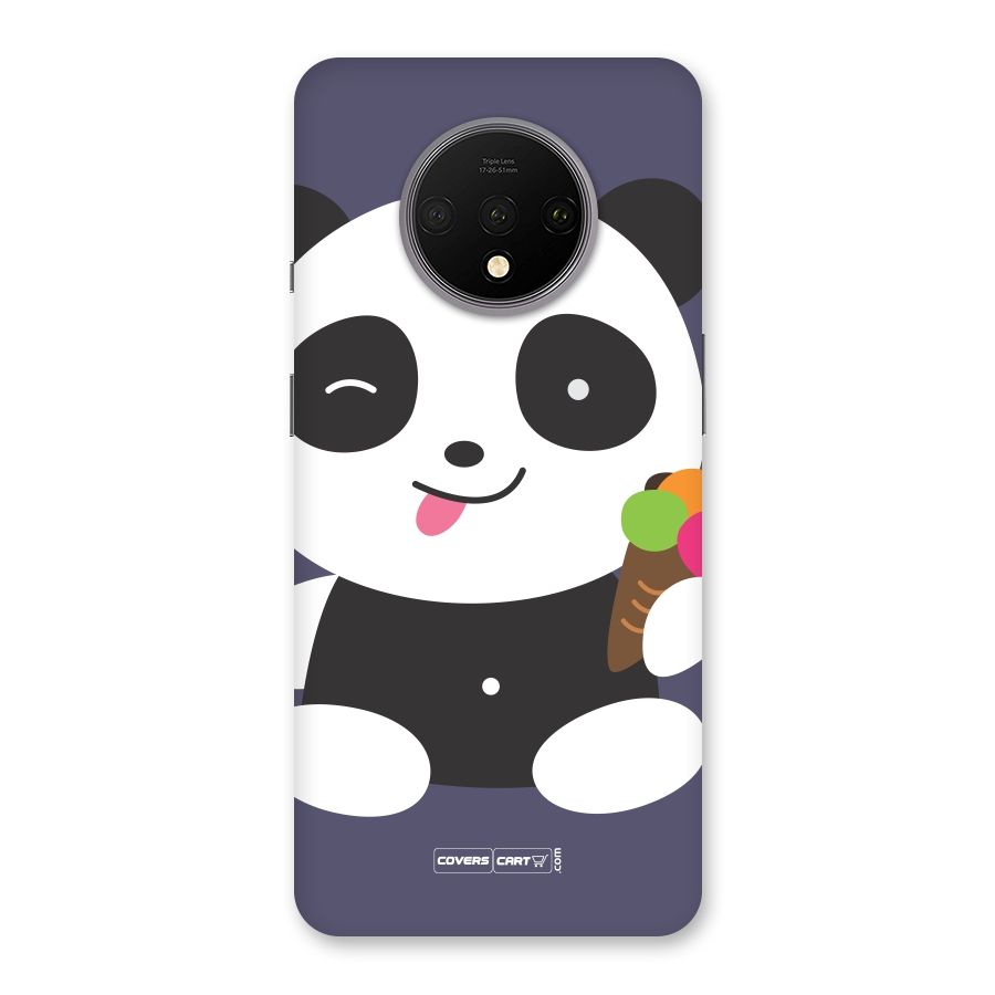 Cute Panda Blue Back Case for OnePlus 7T