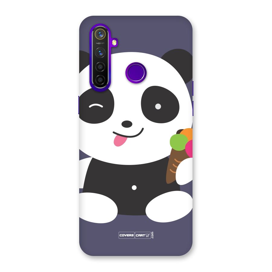 Cute Panda Blue Back Case for Realme 5 Pro