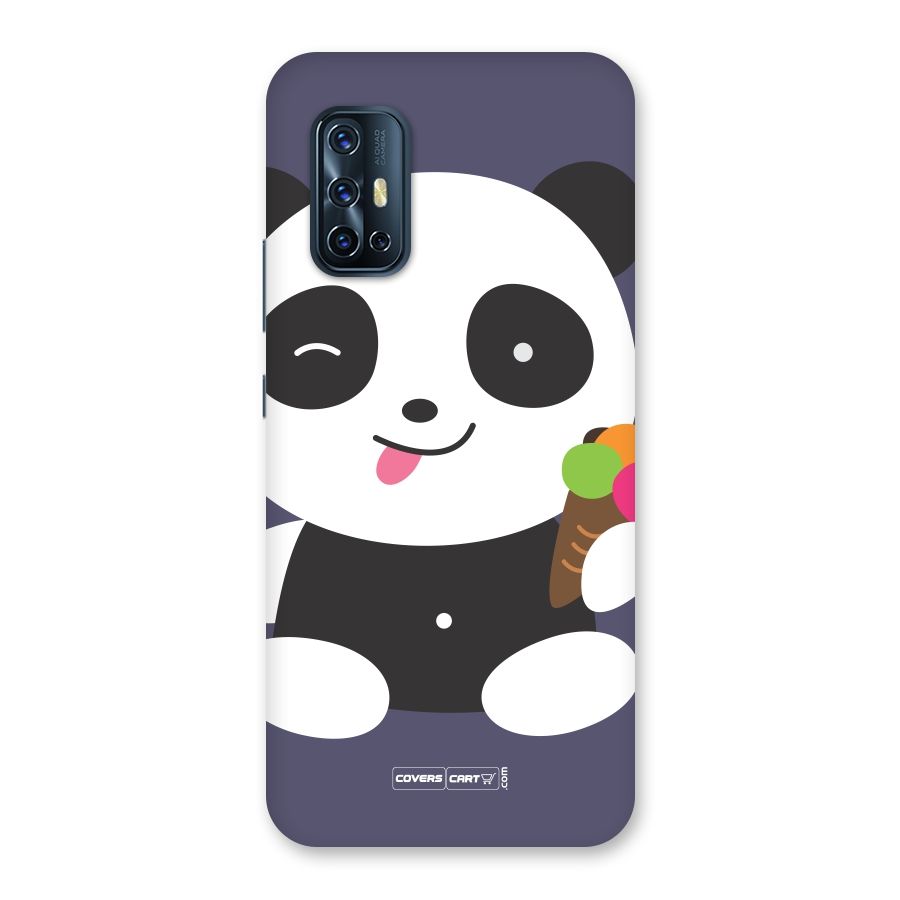 Cute Panda Blue Back Case for Vivo V17