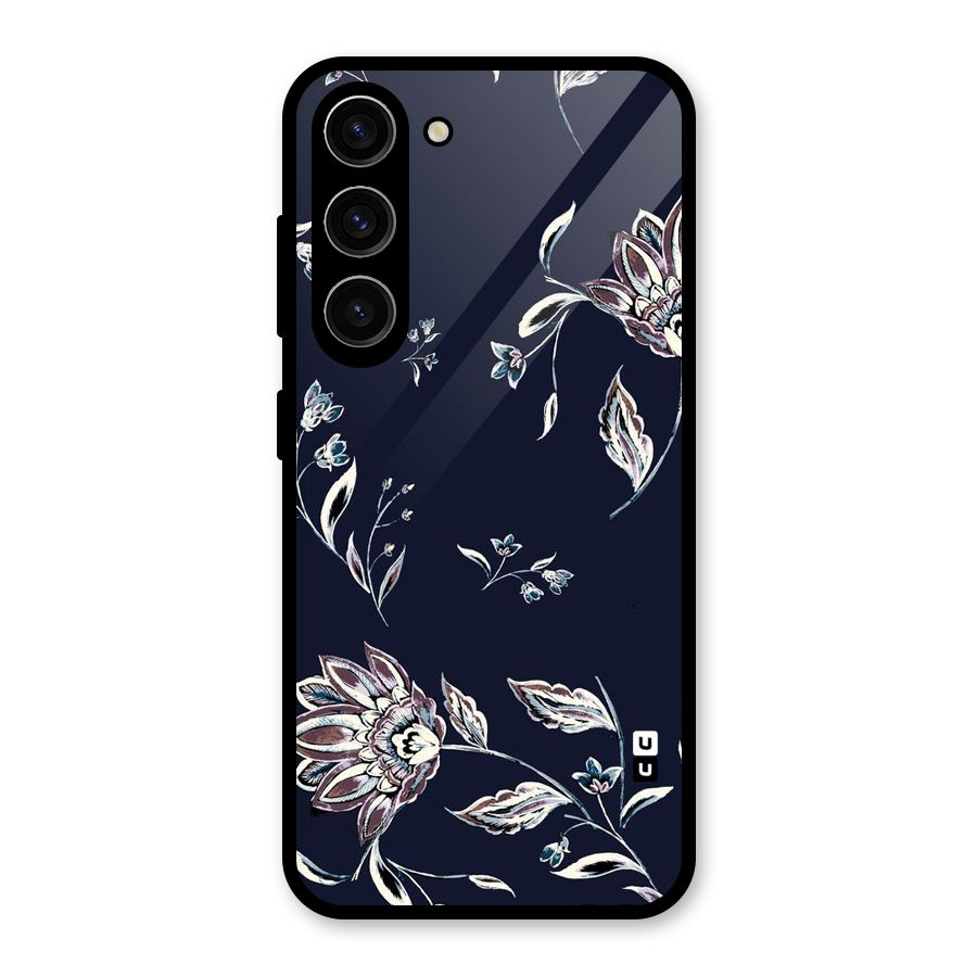 Cute Petals Glass Back Case for Galaxy S23