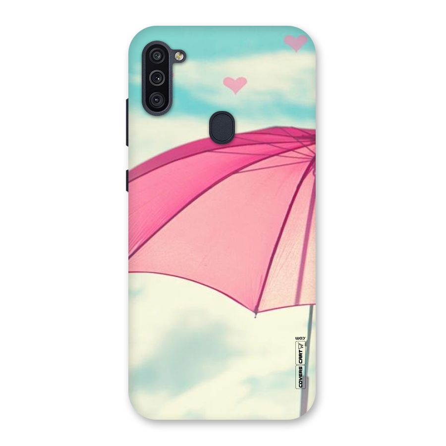 Cute Pink Umbrella Back Case for Galaxy M11