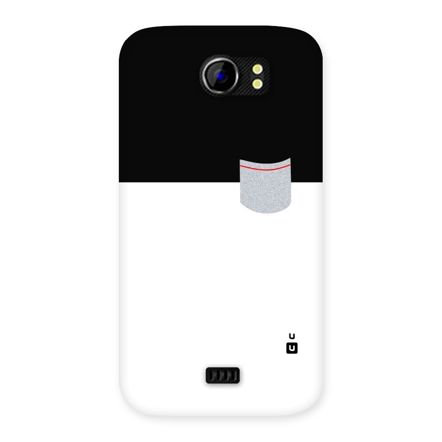 Cute Pocket Simple Back Case for Micromax Canvas 2 A110
