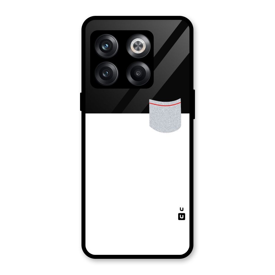 Cute Pocket Simple Glass Back Case for OnePlus 10T