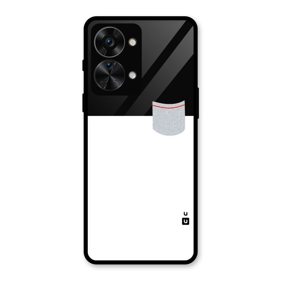 Cute Pocket Simple Glass Back Case for OnePlus Nord 2T