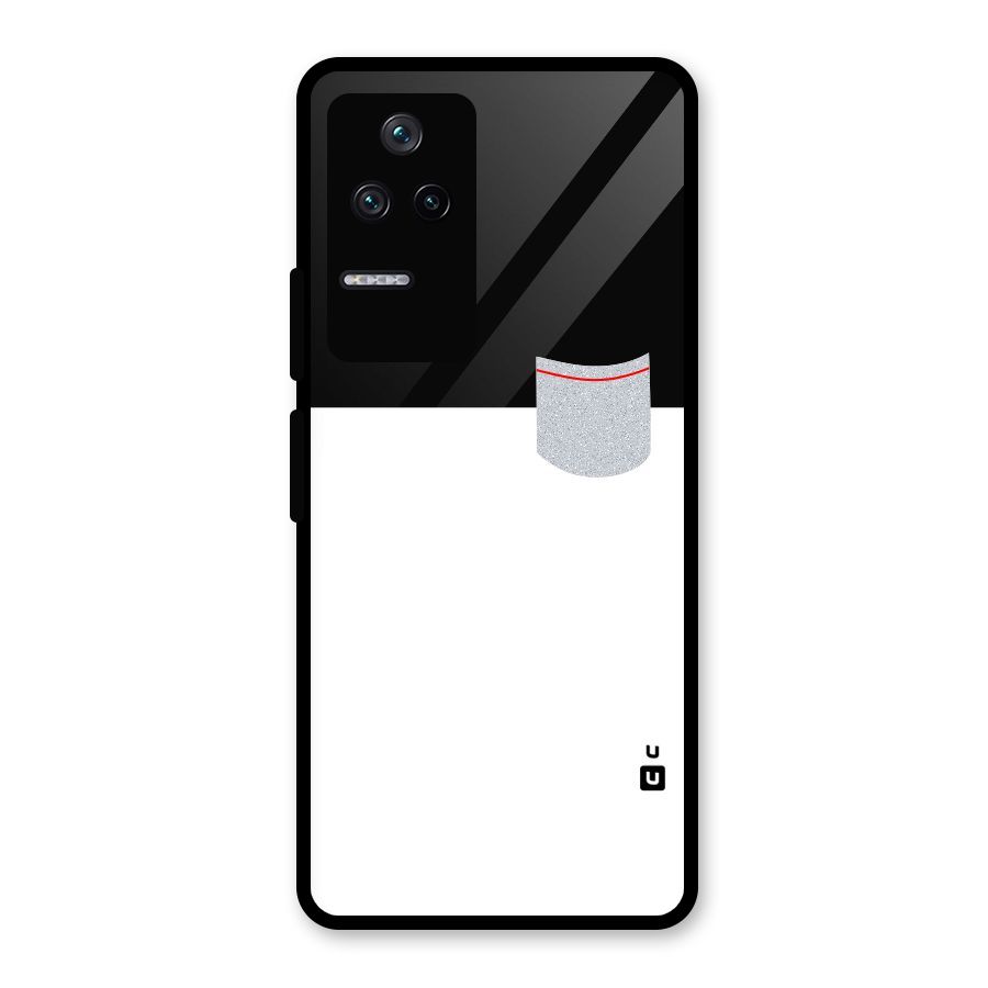 Cute Pocket Simple Glass Back Case for Poco F4 5G