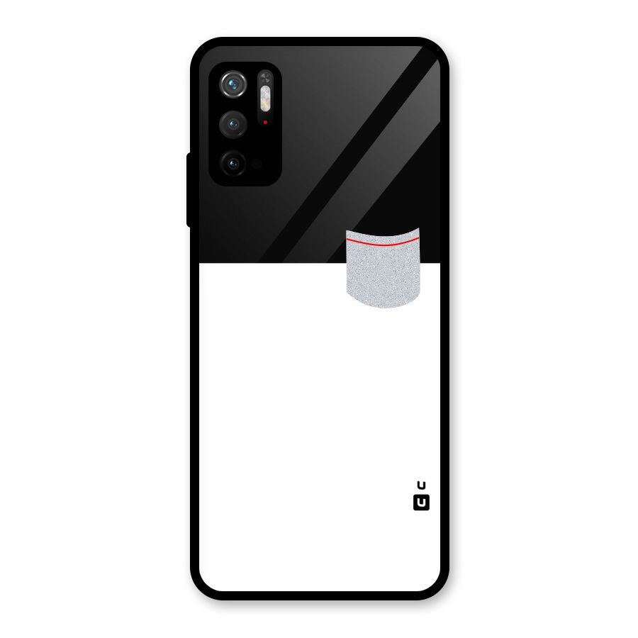 Cute Pocket Simple Glass Back Case for Poco M3 Pro 5G