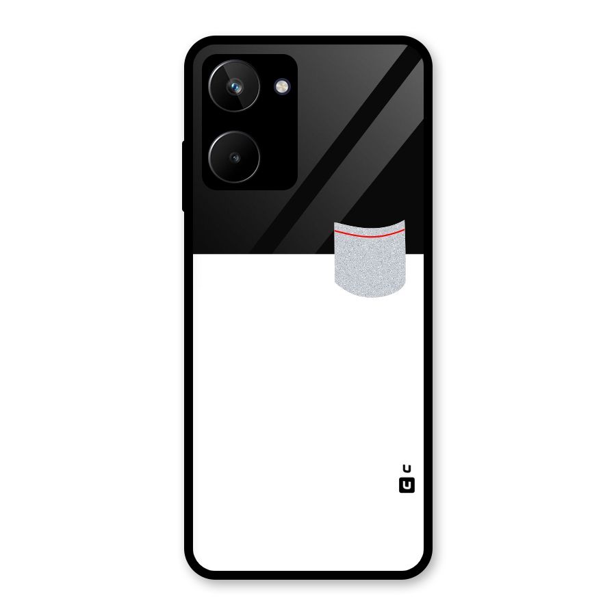 Cute Pocket Simple Glass Back Case for Realme 10