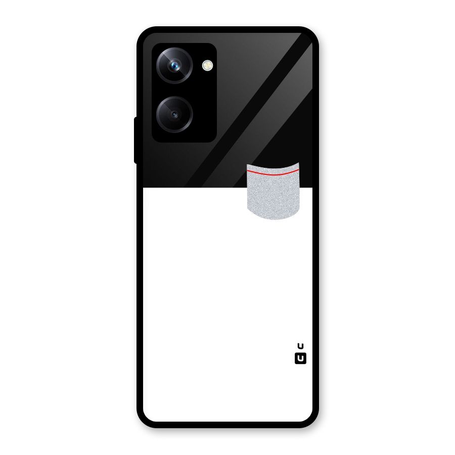Cute Pocket Simple Glass Back Case for Realme 10 Pro