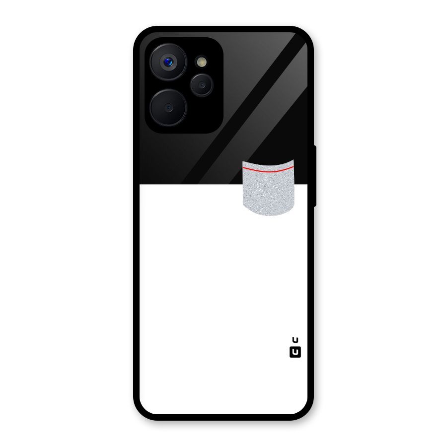 Cute Pocket Simple Glass Back Case for Realme 9i 5G
