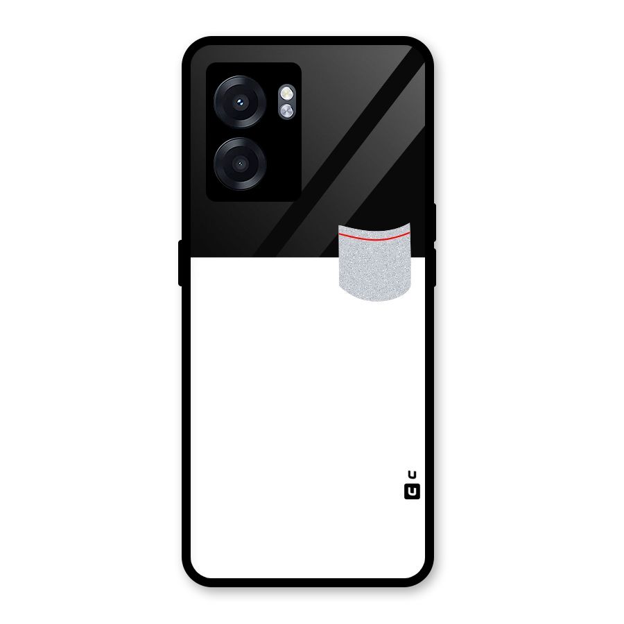 Cute Pocket Simple Glass Back Case for Realme Narzo 50 5G