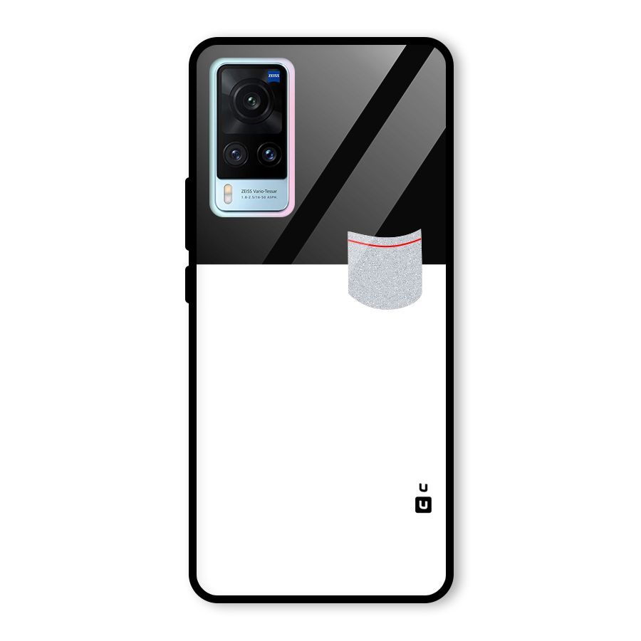 Cute Pocket Simple Glass Back Case for Vivo X60