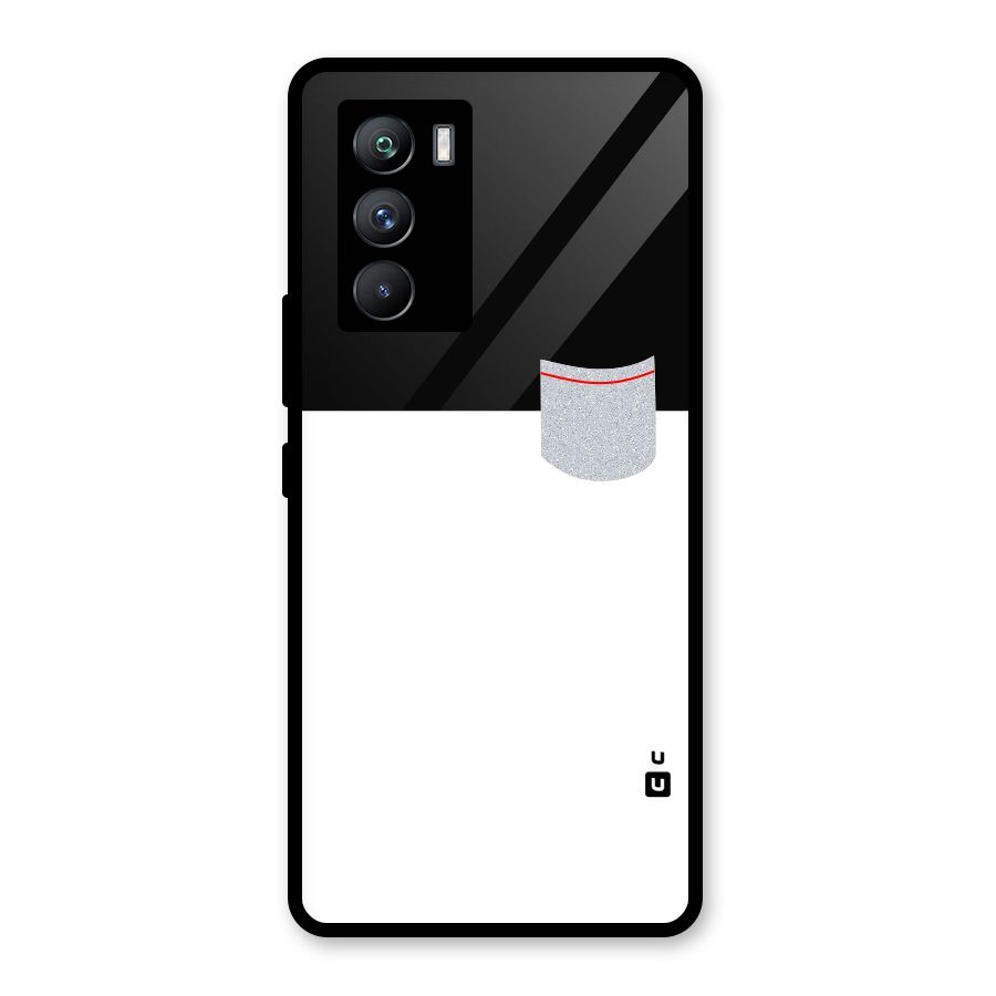 Cute Pocket Simple Glass Back Case for Vivo iQOO 9 SE