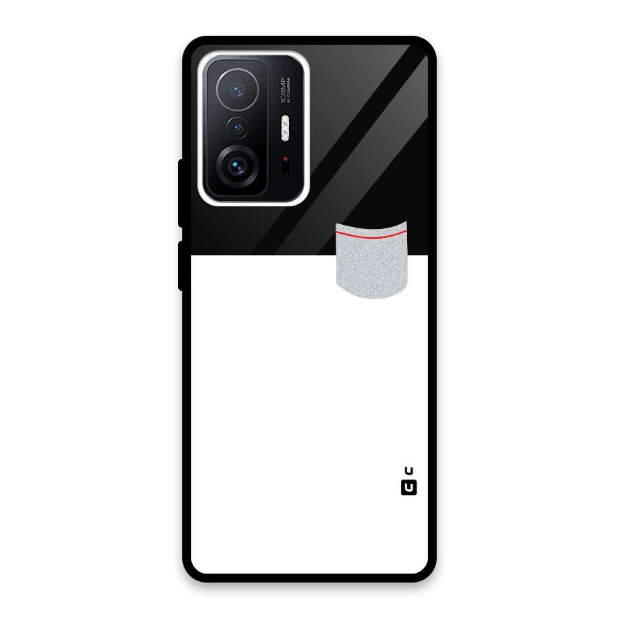 Cute Pocket Simple Glass Back Case for Xiaomi 11T Pro