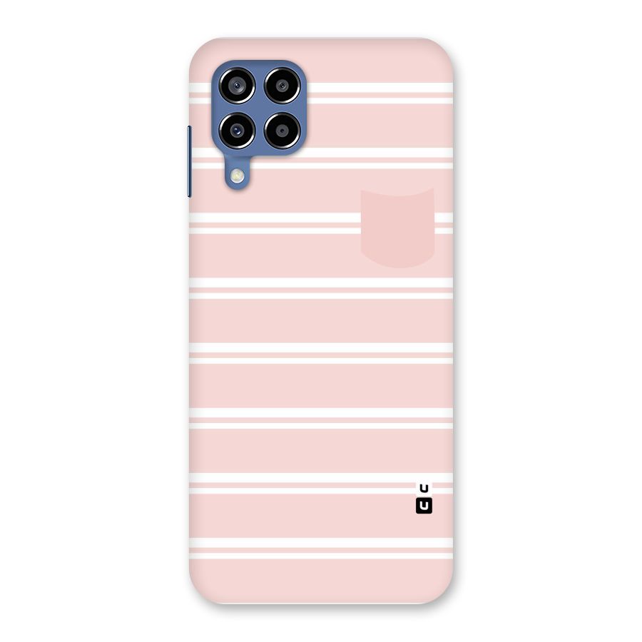 Cute Pocket Striped Back Case for Galaxy M53 5G