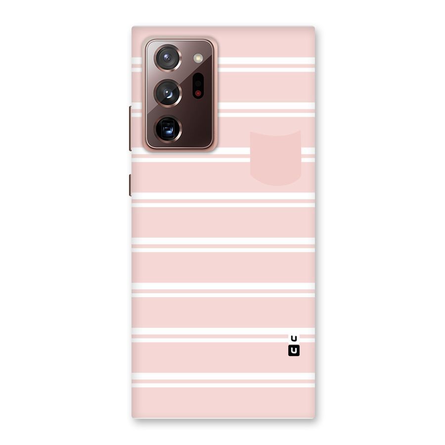 Cute Pocket Striped Back Case for Galaxy Note 20 Ultra