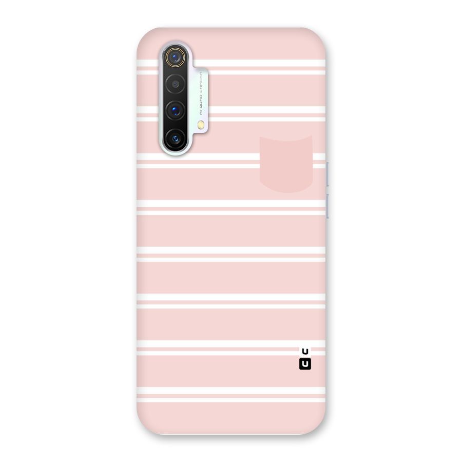 Cute Pocket Striped Back Case for Realme X3