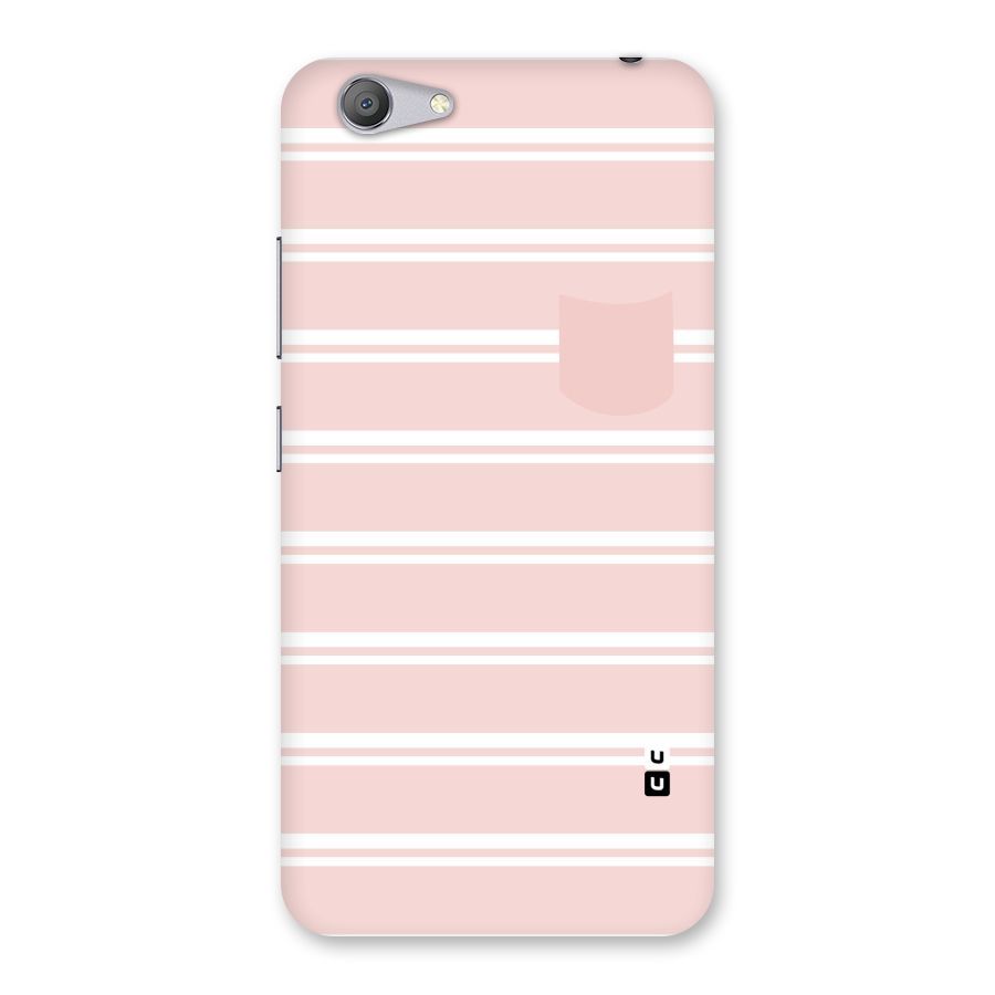 Cute Pocket Striped Back Case for Vivo Y53