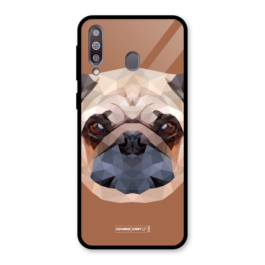 Cute Pug Glass Back Case for Galaxy M30