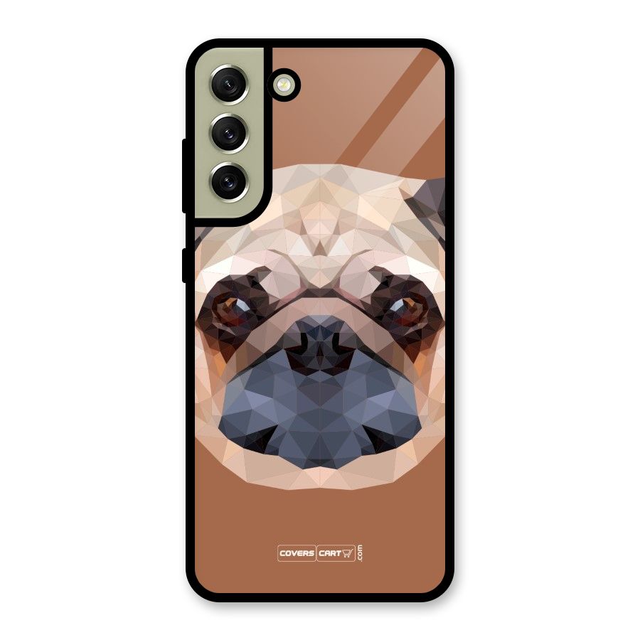 Cute Pug Glass Back Case for Galaxy S21 FE 5G